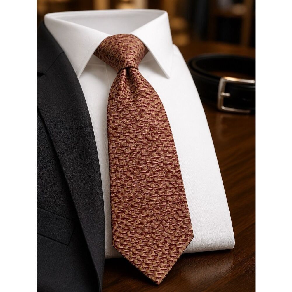 OLIVE GREEN SILK TIE by DKNY 60”